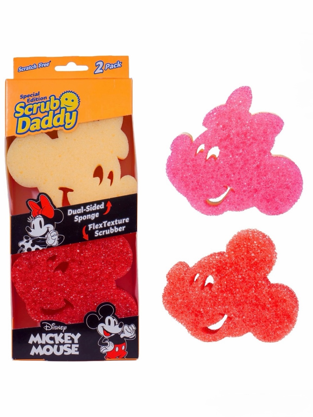 Scrub Daddy/Mommy Limited Edition Disney Mickey & Minnie Mouse 2-Pack Sponge Set